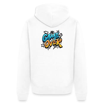 Game Over Graffiti Néon - Veste à capuche bio Premium Unisexe - blanc - Dos - Thijin (182cm)