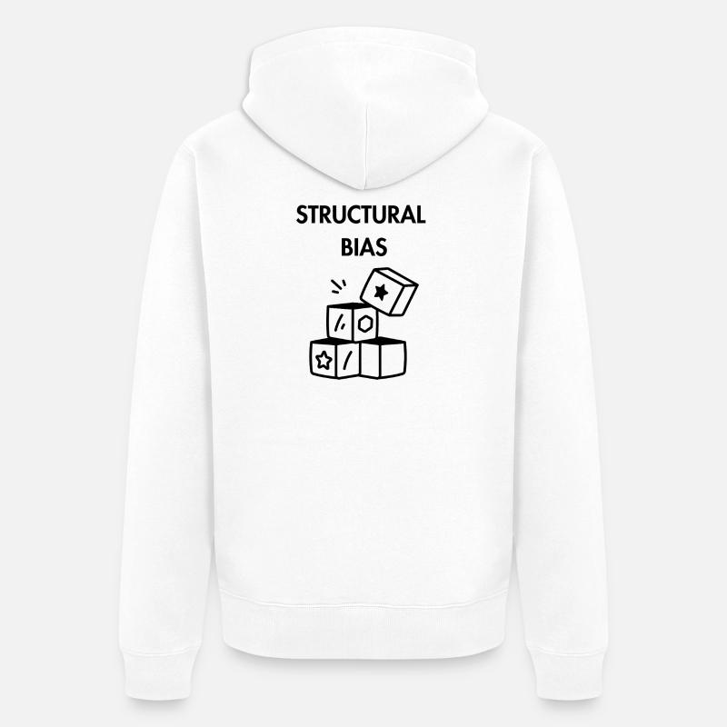 Polarisation structurelle - Veste à capuche bio Premium Unisexe - blanc