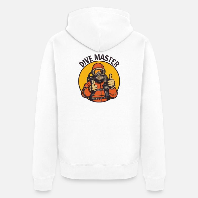 Maître plongeur - Veste à capuche bio Premium Unisexe - blanc