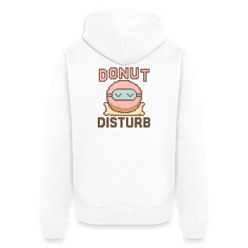 Donut Disturb – Mode Sommeil Doux - Veste à capuche bio Premium Unisexe - blanc - Dos - Thijin (182cm)