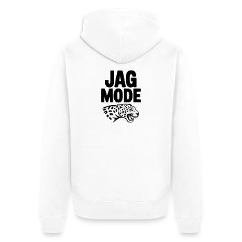 Jag Mode - Veste à capuche bio Premium Unisexe - blanc - Dos - Thijin (182cm)