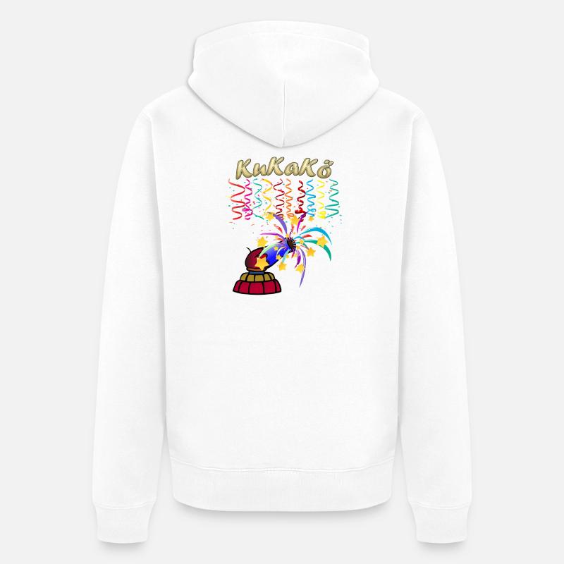 KuKaKö - Carnaval Carnaval Lundi gras Köthen - Veste à capuche bio Premium Unisexe - blanc