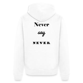MESSAGE. QUOTES. QUOTES. HUMOR. FUNNY. DAD - Unisex Premium Organic Zip Hoodie - white - Back - Thijin (182cm)