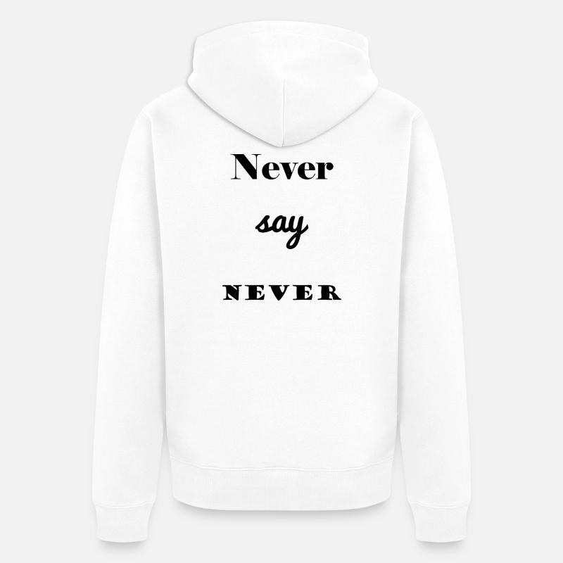 MESSAGE. CITATIONS. CITATIONS. HUMOUR. DRÔLE. PAPA - Veste à capuche bio Premium Unisexe - blanc