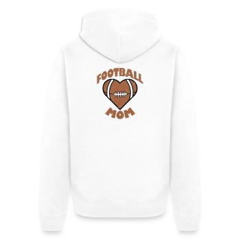 Fan de saison Football Mom - Veste à capuche bio Premium Unisexe - blanc - Dos - Thijin (182cm)