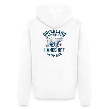 Le Groenland n’est pas à vendre Design des ours polaires - Veste à capuche bio Premium Unisexe - blanc - Dos - Thijin (182cm)