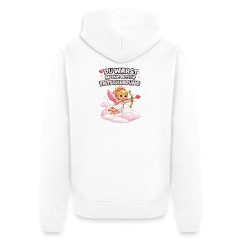Tu as été mon meilleur choix Motif d’ange - Veste à capuche bio Premium Unisexe - blanc - Dos - Thijin (182cm)