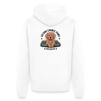 Second Chance Paws Dog Rescue - Veste à capuche bio Premium Unisexe - blanc - Dos - Thijin (182cm)