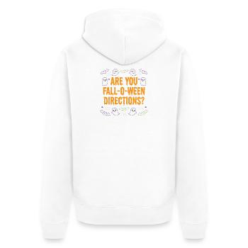 Are you an Autumn O-Ween Instruction Teacher? Hallow - Unisex Premium Organic Zip Hoodie - white - Back - Thijin (182cm)