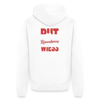 Souris de Carnaval, Rut, Wiess, Cologne, Cologne, Souris de Carnaval, - Veste à capuche bio Premium Unisexe - blanc - Dos - Thijin (182cm)