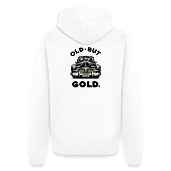Old But Gold Vintage Car - Unisex Premium Organic Zip Hoodie - white - Back - Thijin (182cm)
