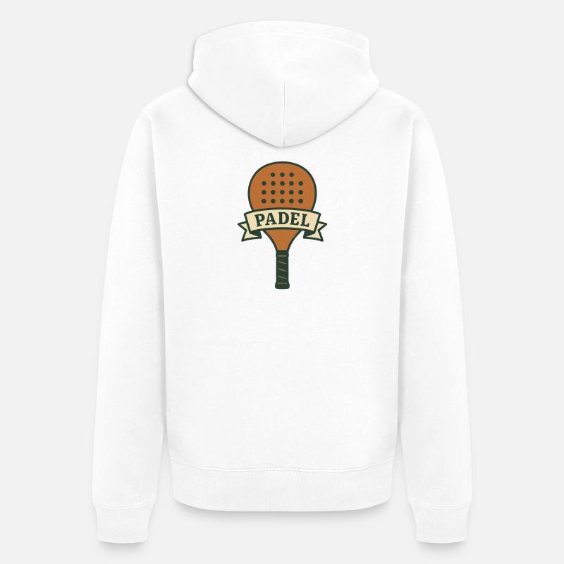 raq - Veste à capuche bio Premium Unisexe - blanc