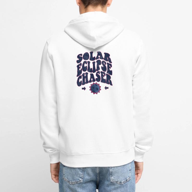 Solar eclipse chaser Unisex Premium Bio Zip Hoodie