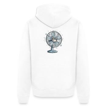 Dessin animé de fans Grim - Veste à capuche bio Premium Unisexe - blanc - Dos - Thijin (182cm)