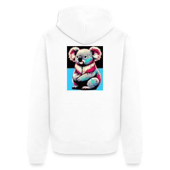 Koala - Veste à capuche bio Premium Unisexe - blanc - Dos - Thijin (182cm)