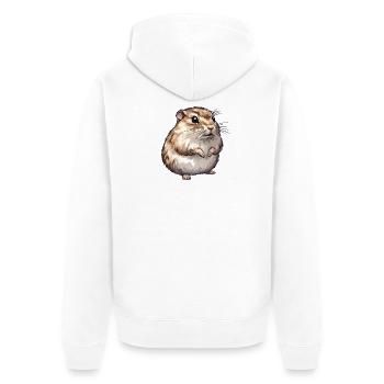 Lemmings Lemming - Unisex Premium Organic Zip Hoodie - white - Back - Thijin (182cm)