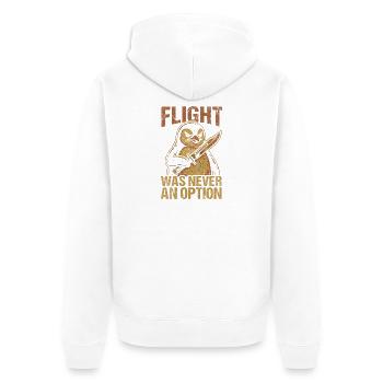 Combattre un manchot à l’épée - Veste à capuche bio Premium Unisexe - blanc - Dos - Thijin (182cm)