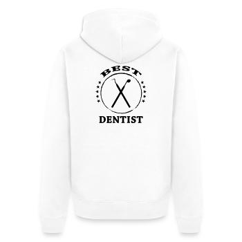 Best Dentist Tools Crest - Veste à capuche bio Premium Unisexe - blanc - Dos - Thijin (182cm)
