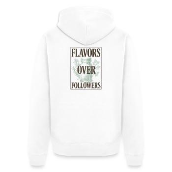 Des saveurs au lieu de suiveurs | Épices de cuisson - Veste à capuche bio Premium Unisexe - blanc - Dos - Thijin (182cm)
