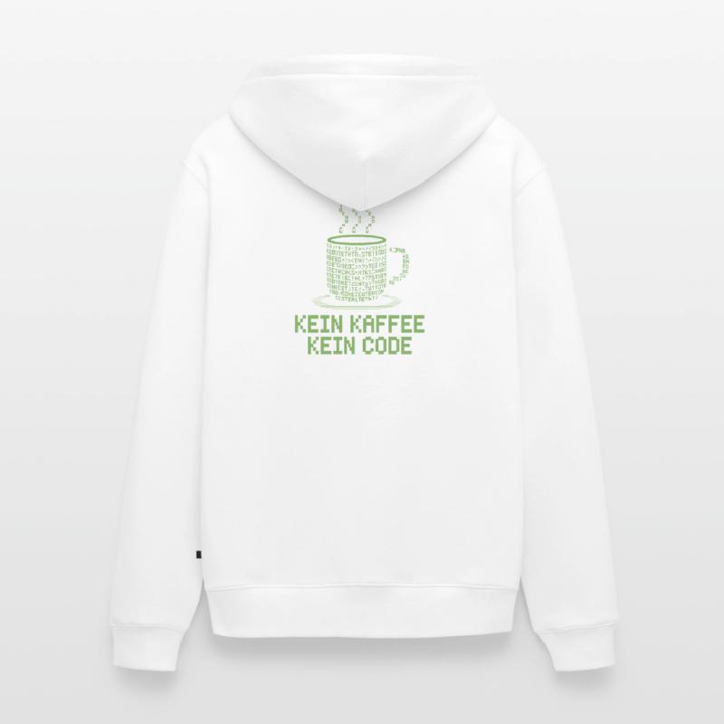Kein Kaffee Kein Code Programmierer Informatiker Unisex Premium Bio Zip Hoodie
