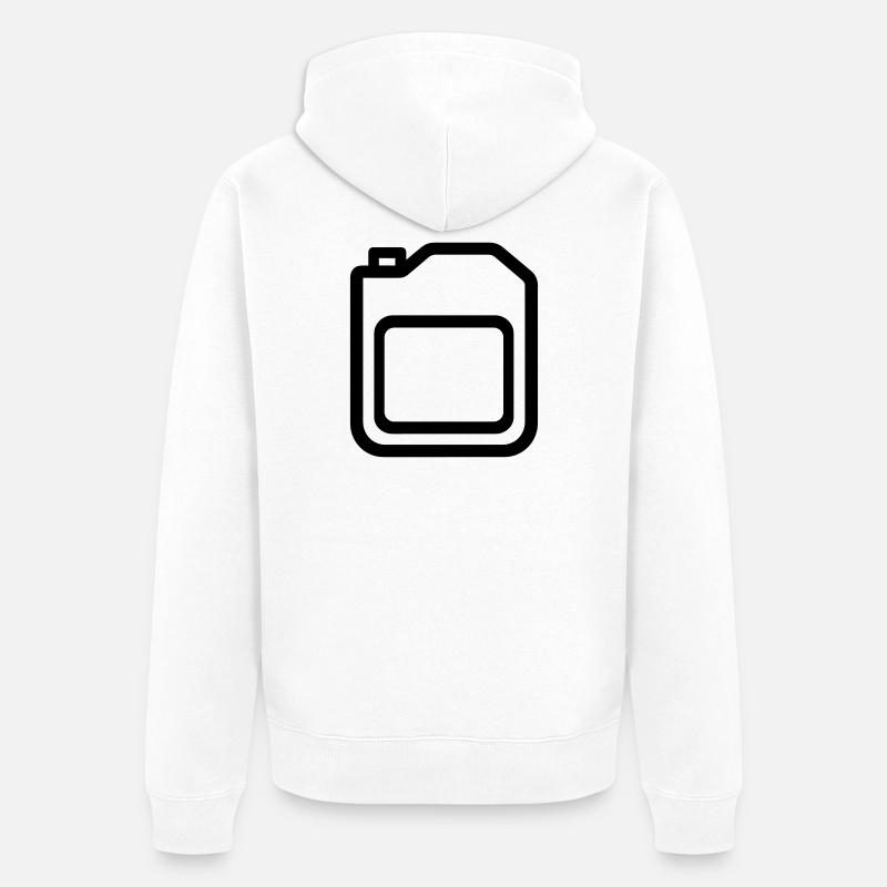 bidon - Veste à capuche bio Premium Unisexe - blanc