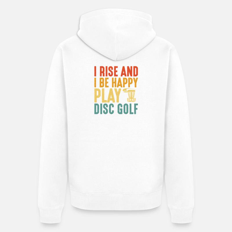 Cadeaux de disc golf Disc Golf - Veste à capuche bio Premium Unisexe - blanc