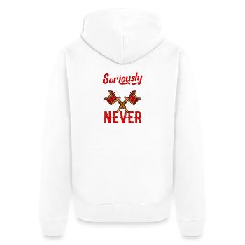 Stop Expecting Normal Tattoo Artist Humor Design - Unisex Premium Bio Zip Hoodie - Weiß - Hinten - Thijin (182cm)
