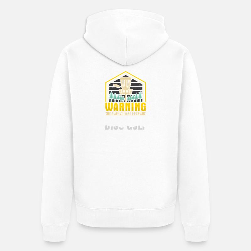 Cadeaux de disc golf Disc Golf - Veste à capuche bio Premium Unisexe - blanc