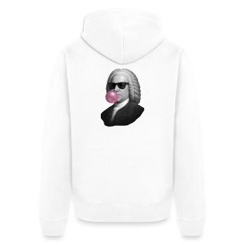 Baroque Pop with Bubblegum - Unisex Premium Organic Zip Hoodie - white - Back - Thijin (182cm)