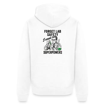Chemie Humor Shirt für Wissenschaft Nerds - Unisex Premium Bio Zip Hoodie - Weiß - Hinten - Thijin (182cm)