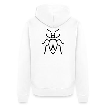 puceron - Veste à capuche bio Premium Unisexe - blanc - Dos - Thijin (182cm)