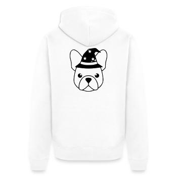 Résumé du chapeau de sorcier français - Veste à capuche bio Premium Unisexe - blanc - Dos - Thijin (182cm)
