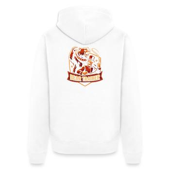 Cirque pour enfants drôle dompteur d’ours de cirque - Veste à capuche bio Premium Unisexe - blanc - Dos - Thijin (182cm)