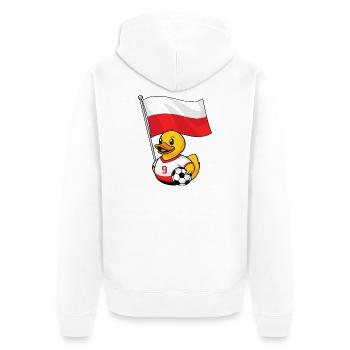 Maillot de supporter polonais pour les fans fiers - Veste à capuche bio Premium Unisexe - blanc - Dos - Thijin (182cm)
