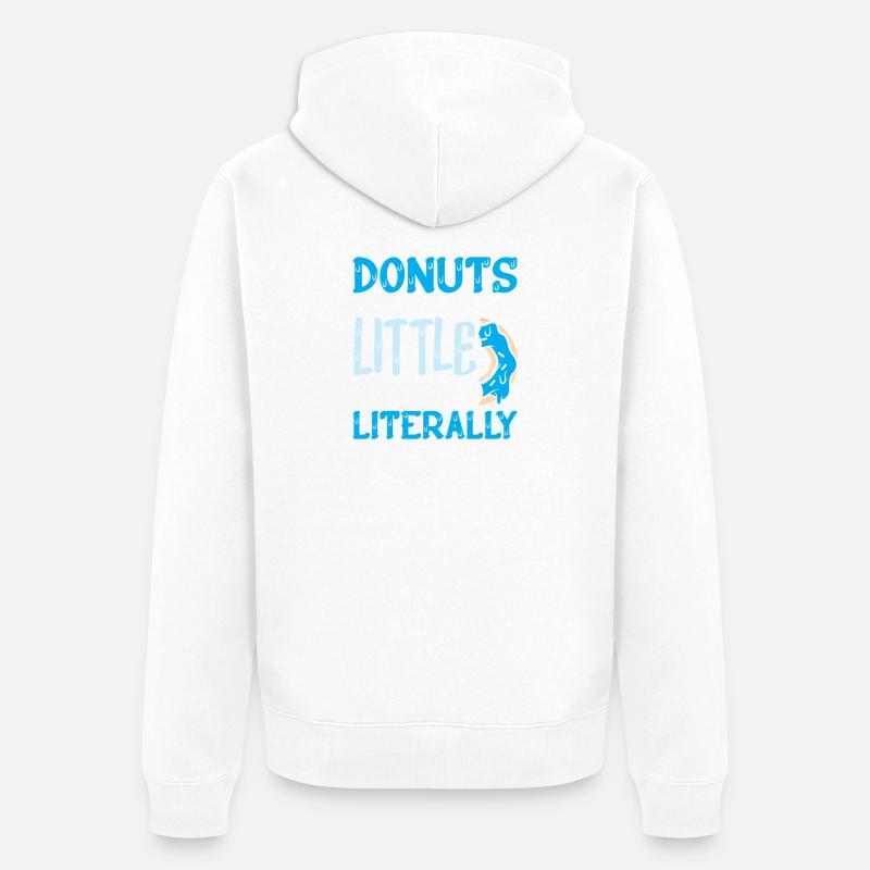 Restauration rapide en donuts - Veste à capuche bio Premium Unisexe - blanc