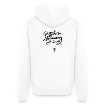 Soleil et Nuages Ballon Ciel Nocturne - Veste à capuche bio Premium Unisexe - blanc - Dos - Thijin (182cm)