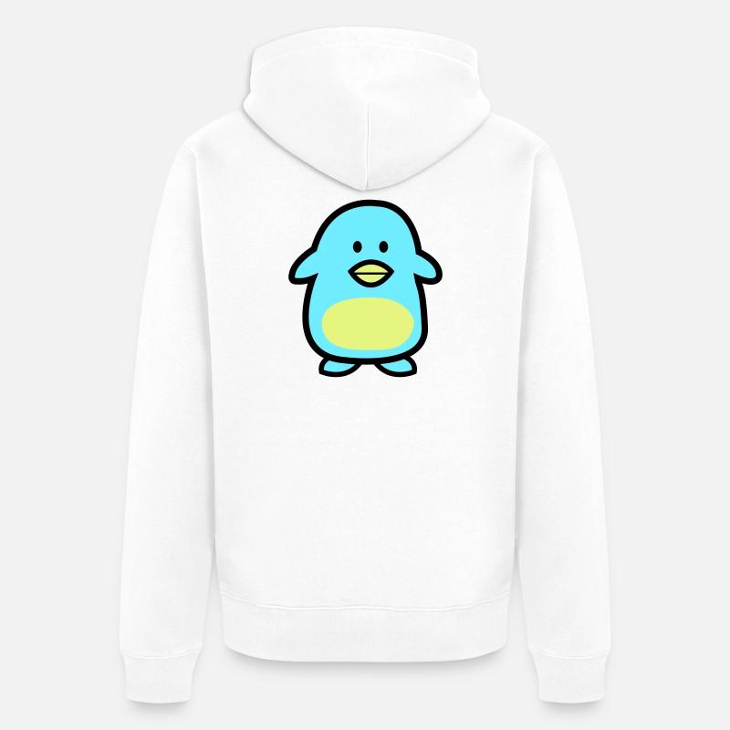 Penguin Comic - Veste à capuche bio Premium Unisexe - blanc