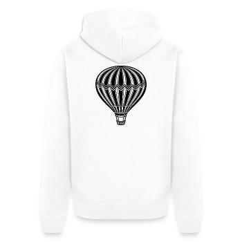 Montgolfière - Veste à capuche bio Premium Unisexe - blanc - Dos - Thijin (182cm)