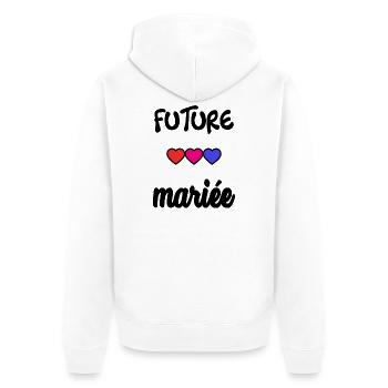 FUTURE MARIEE. EVJF. MARIEE. TEAM. TEAM MARIEE - Veste à capuche bio Premium Unisexe - blanc - Dos - Thijin (182cm)