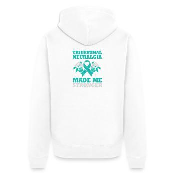 Névralgie du trijumeau - Veste à capuche bio Premium Unisexe - blanc - Dos - Thijin (182cm)