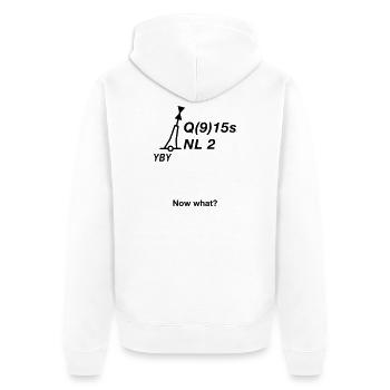 Tonne - Boje Nordsee Segeln Ostsee Maritim - Unisex Premium Bio Zip Hoodie - Weiß - Hinten - Thijin (182cm)