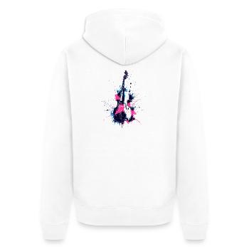 Type : Contrebasse - Veste à capuche bio Premium Unisexe - blanc - Dos - Thijin (182cm)
