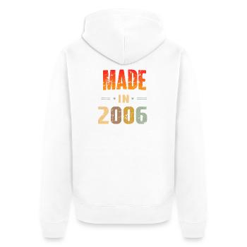 papa Édition Limitée Humour Anniversaire  20 - Veste à capuche bio Premium Unisexe - blanc - Dos - Thijin (182cm)