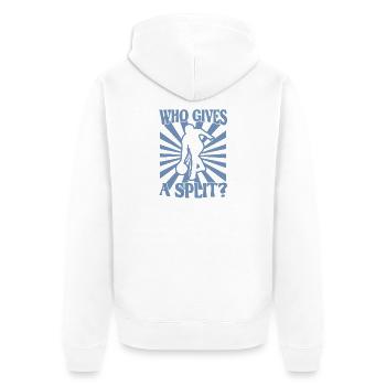 Bowling Kegel Spruch qui donne un Split - Veste à capuche bio Premium Unisexe - blanc - Dos - Thijin (182cm)