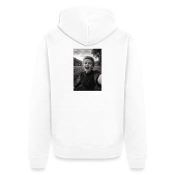 Marie Curie Selfie - Veste à capuche bio Premium Unisexe - blanc - Dos - Thijin (182cm)