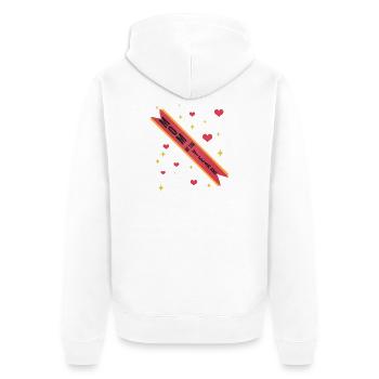 Ruban de la Maman de l’Année - Veste à capuche bio Premium Unisexe - blanc - Dos - Thijin (182cm)