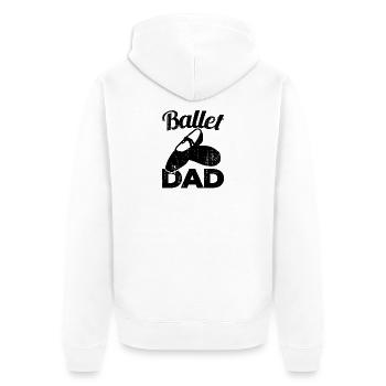 Papa de ballet - Veste à capuche bio Premium Unisexe - blanc - Dos - Thijin (182cm)