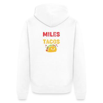Marathon Runners Half Marathon Marathon - Unisex Premium Organic Zip Hoodie - white - Back - Thijin (182cm)