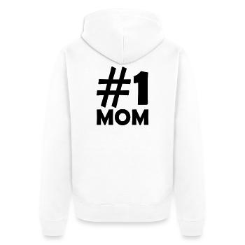 #1 Maman - Veste à capuche bio Premium Unisexe - blanc - Dos - Thijin (182cm)