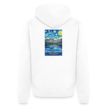 Kings Canyon Nationalpark, Kalifornien - Unisex Premium Bio Zip Hoodie - Weiß - Hinten - Thijin (182cm)